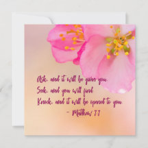 Fråga, och det kommer att vara kristen Blommigt in