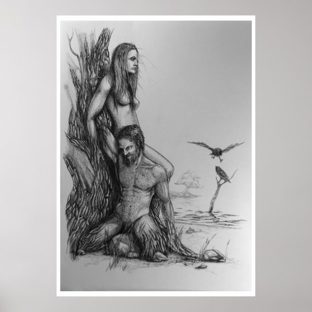 Fråga och Embla Poster (Framsidan)