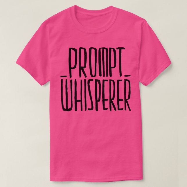 Fråga om AI-frågor för Whisperer T Shirt (Design framsida)