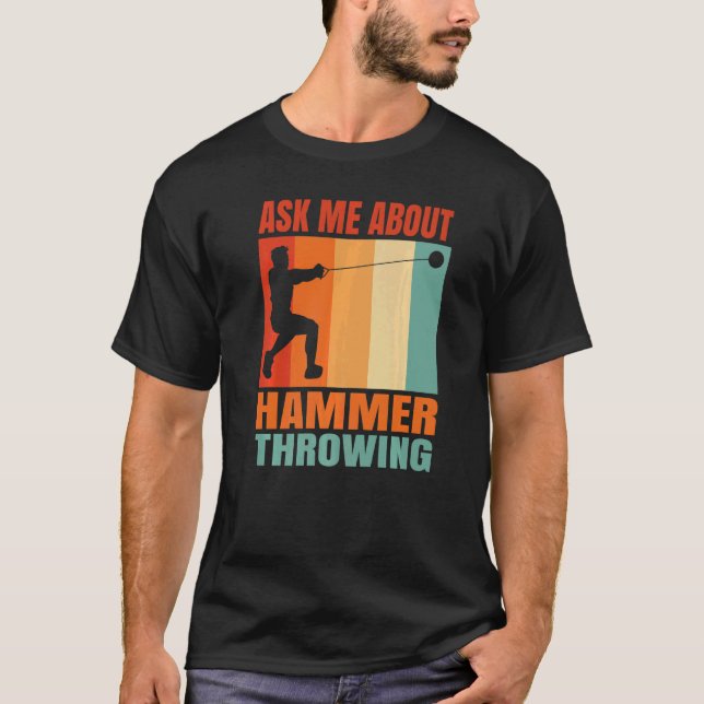 Fråga om Hammer Throwing T Shirt (Framsida)