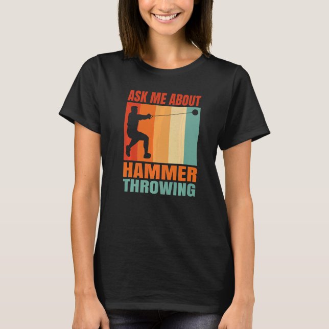 Fråga om Hammer Throwing T Shirt (Framsida)