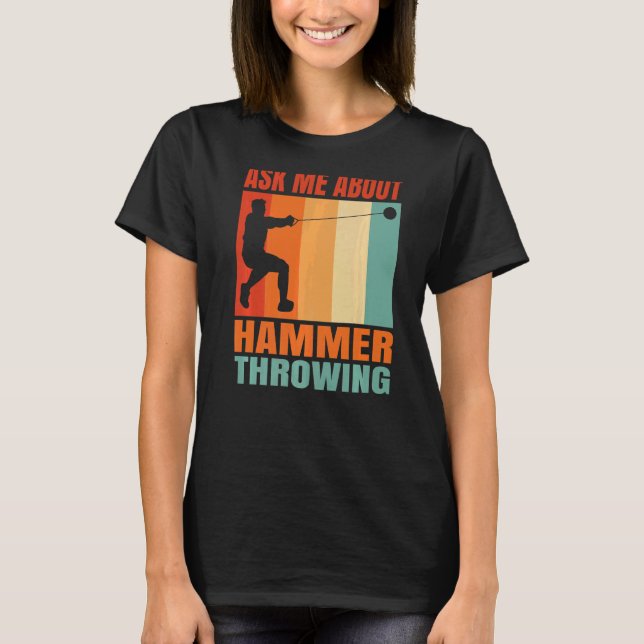 Fråga om Hammer Throwing T Shirt (Framsida)