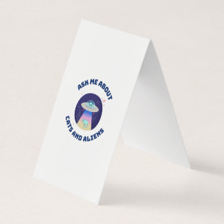 Fråga om katter och utomjordingar visitkort