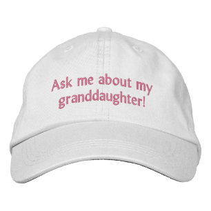 Fråga om min dotterdotter! Hat Broderad Keps