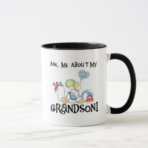 Fråga om min sonsonTshirts och gåvor Mugg