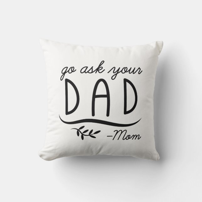 Fråga Pappa - Mamma Kudde (Framsida)