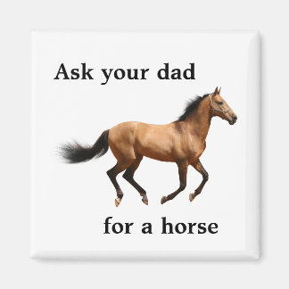 Fråga pappa om en hästmagnet magnet
