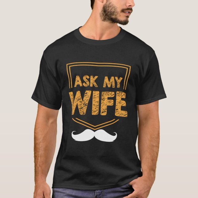 Fråga Pappa Sarcasm pappa T Shirt (Framsida)
