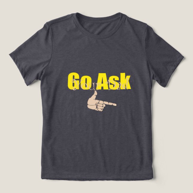 Fråga Pappa T-Shirt (Design Framsida)