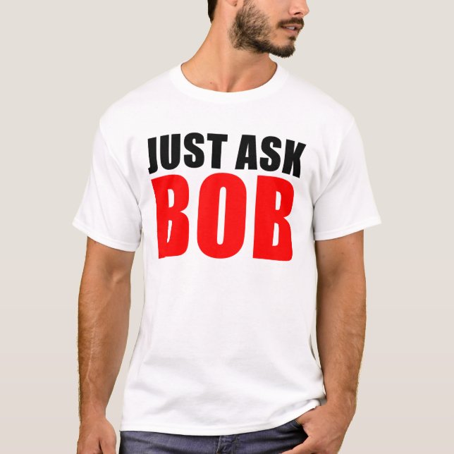 fråga precis guppar t-shirt (Framsida)