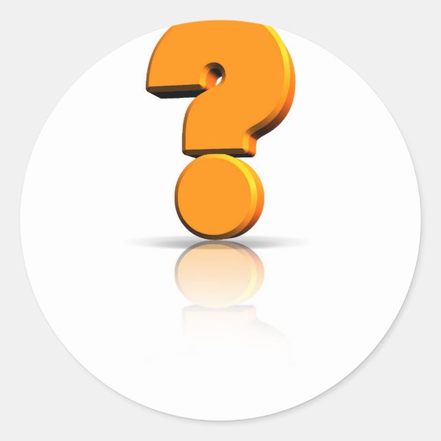 Fråga Runt Klistermärke (Framsida)