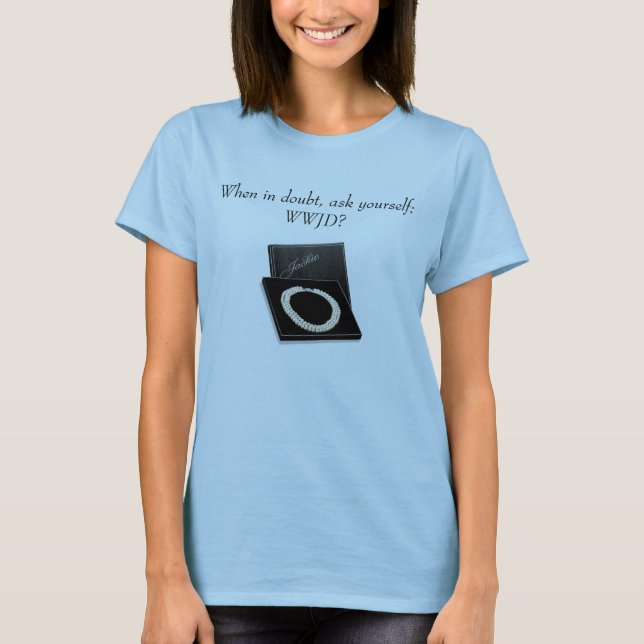 Fråga sig, när i tvivel:  WWJD? T-shirt (Framsida)