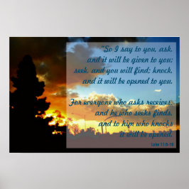 Fråga, sök, Poster 19 x 13 tum