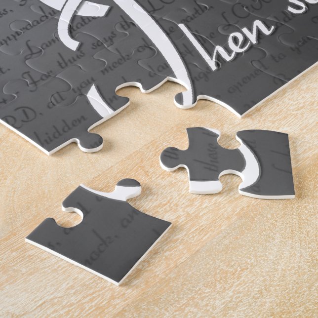 Fråga sökanden, kristet affischpussel för pussel (Sidan)