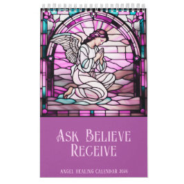 Fråga, tro, ta emot glaslagret i glasform 2025 kalender