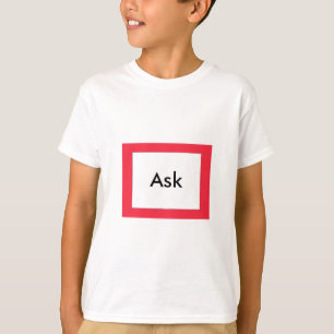 Fråga! UCreate Ask Gibney Zazzle T-shirt