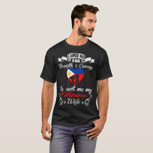 Frågade utslagsplatser för fru för gudstyrka t-shirt