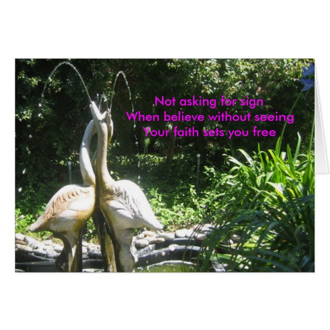 Frågar inte om signering hälsningskort (Framsidan Horizontal)