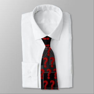 Frågemarkeringar Tie Slips