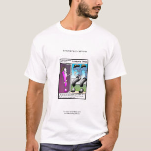 Frågepolisen: Rolig t-shirt för män med tecknad bi