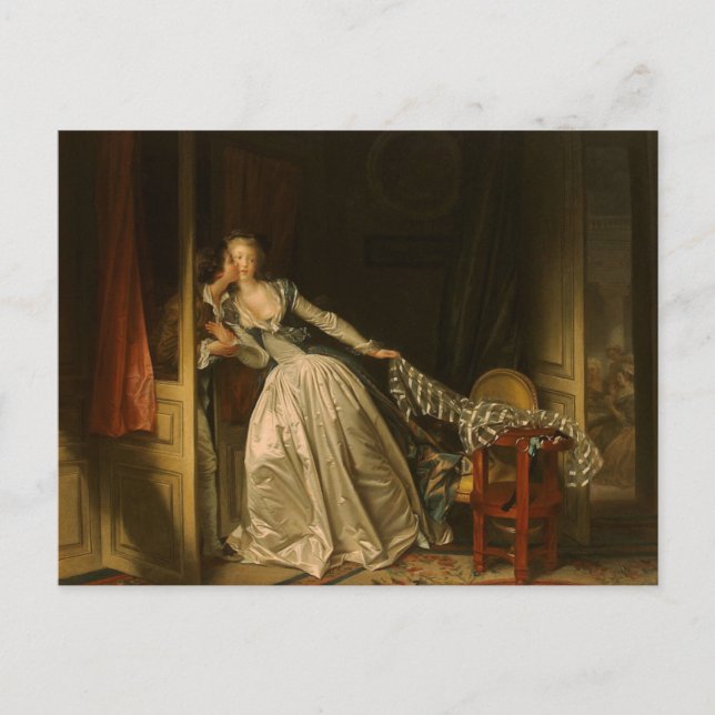 Frågeställaren av Jean Honore Fragonard Postcard Vykort (Framsida)