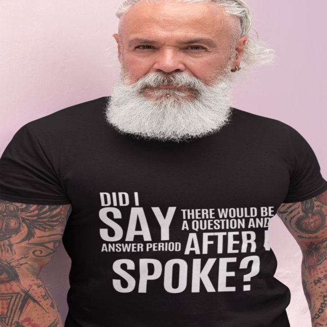 Frågestund efter att jag talat t shirt (Skapare uppladdad)