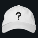 ? Frågetecken Embroided Symbol på Hat Broderad Keps<br><div class="desc">? - frågetecken. Ett frågetecken i stället för en glödlampa som symboliserar förvirring i stället för en underbar idé!</div>