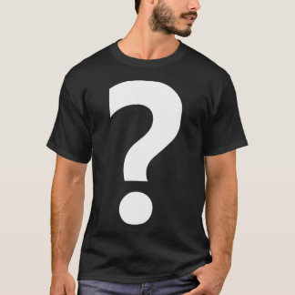 Frågetecken för interpunktion t shirt
