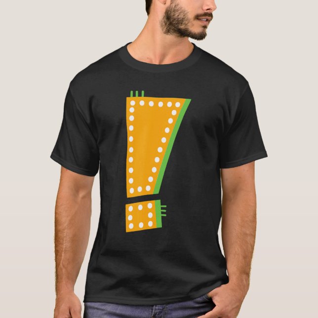 Frågetecken för visuell interpunktion t shirt (Framsida)