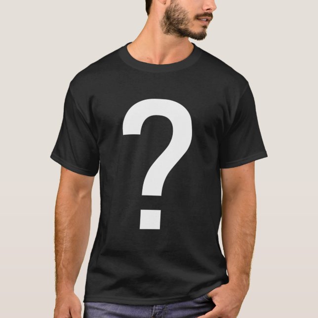 Frågetecken Frågetecken T Shirt (Framsida)