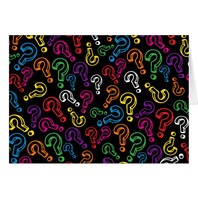Frågetecken Hälsningskort (Framsidan Horizontal)