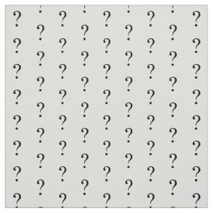 Frågetecken typografiskt koncessionsmönster tyg