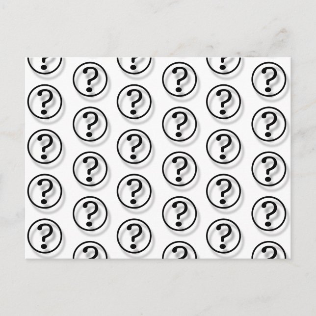 Frågetecken Vykort (Framsida)