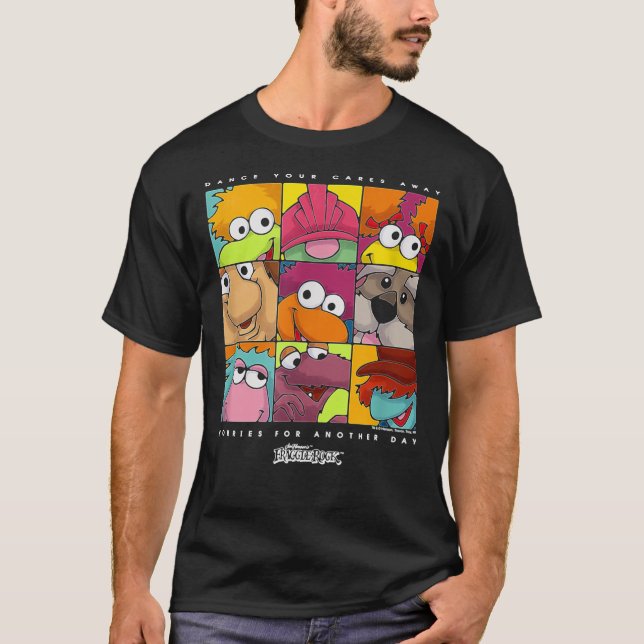 Fraggle Rock Squared Classic T-Shirt (Framsida)