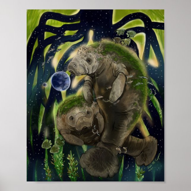 Fragile Balance Manatees Poster (Framsidan)