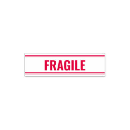 FRAGILE Business Text-mall Självfärgande Stämpel
