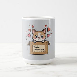 Fragile: Contains Love Magisk Mugg