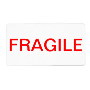 FRAGILE ETIKETT FRAKTSEDEL