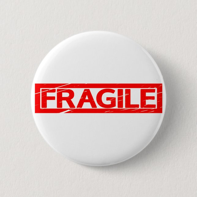 Fragile Frimärke Knapp (Framsida)