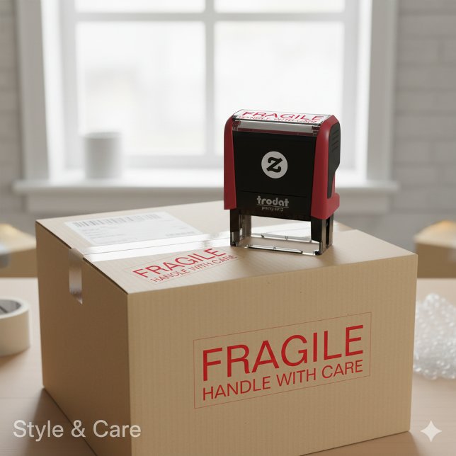 FRAGILE - HANDLE WITH CARE SJÄLVFÄRGANDE STÄMPEL (FRAGILE - HANDLE WITH CARE SELF-INKING STAMP)