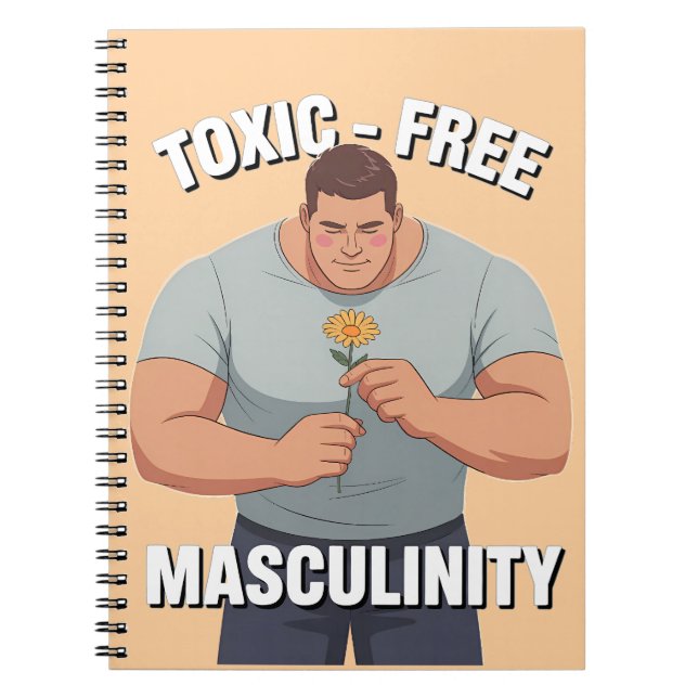 Fragile Masculinity Toxic-Free Masculinity Anteckningsbok (Framsidan)