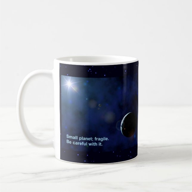 Fragile Planet Kaffemugg (Vänster)