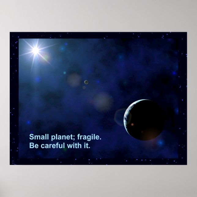 Fragile Planet Poster (Framsidan)