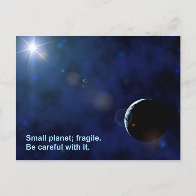 Fragile Planet Vykort (Framsida)