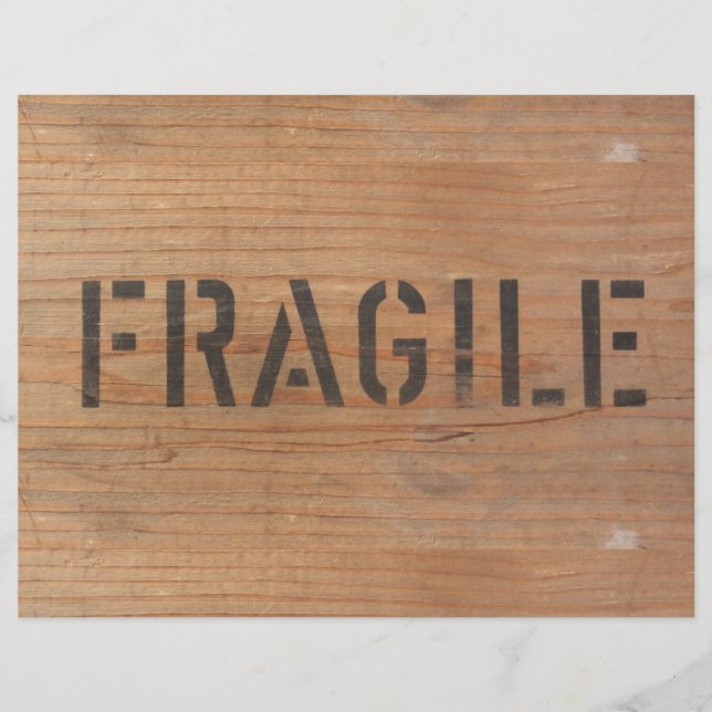 Fragile Stamped on Wood (Framsida)