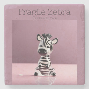 Fragile Zebra: Handle with Care Stenunderlägg