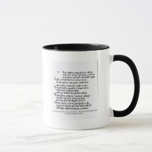 Fragment av Dantes 'Divina Commedia Mugg