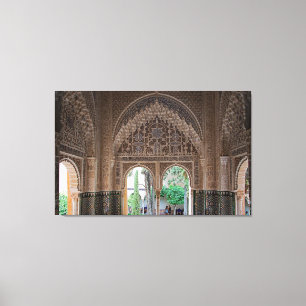 Fragment av designen av Alhambra.en Canvastryck