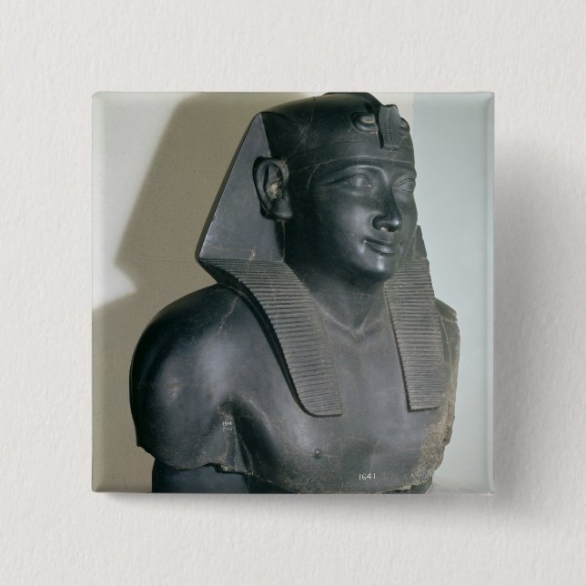 Fragment av en egyptisk stilstaty av Ptolemy mig Knapp (Framsida)