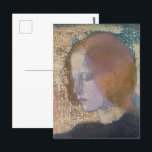 Fragment av Helene Schjerfbeck Vykort<br><div class="desc">Helene Schjerfbeck - Fragment,  1904. Helene Schjerfbeck var en finsk målare. Hon är en modern målare och känd för sina realistiska verk och för sitt självförverkligande porträtt,  och även för sina landskap och liv.</div>